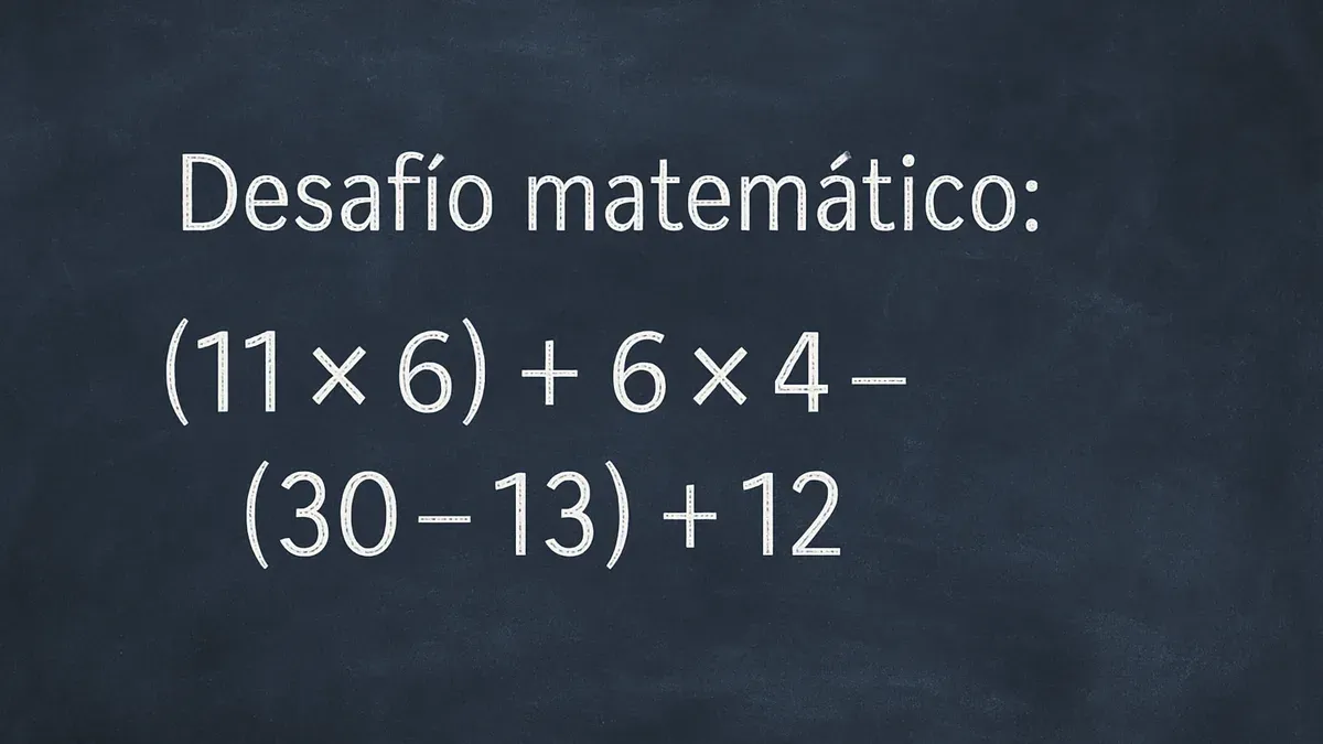 Imagen de pizarra para Desafío Matemático: esta cuenta con signos pone a prueba tu razonamiento