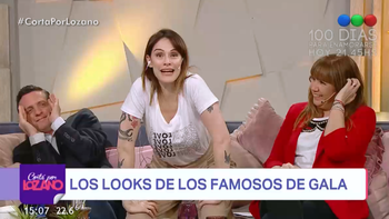 Connie Ansaldi y su episodio líquido a minutos de salir al aire