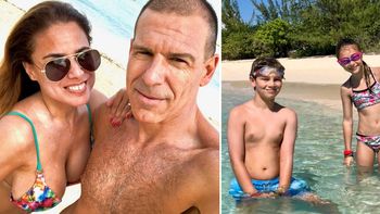 Las divertidas vacaciones de Marina Calabró y Martín Albrecht con sus hijos