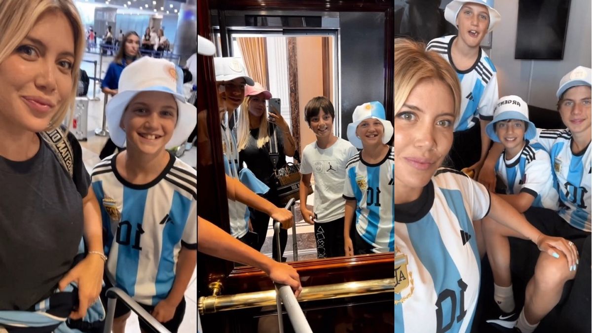 Wanda Nara llegó a Qatar para alentar a la Selección Argentina en la final del Mundial