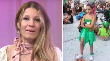 Fuerte reacción de Gisela Barreto al ver una nena en una marcha a favor de la legalización del aborto