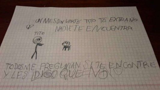 Un nene con autismo ofreció su bicicleta para que le devuelvan a Tito, su perro caniche