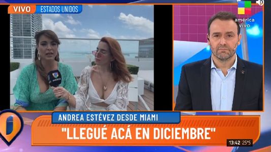 Andrea Estévez se vacunó contra el coronavirus en Estados Unidos