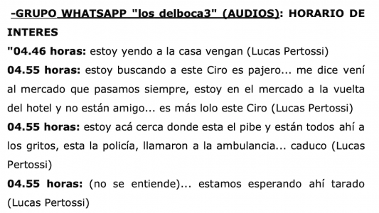 Caducó: revelan el chat que prueba que los acusados supieron de la muerte de Fernando poco después del hecho