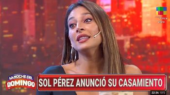 Sol Pérez reveló la fecha de su casamiento con Guido Mazzoni