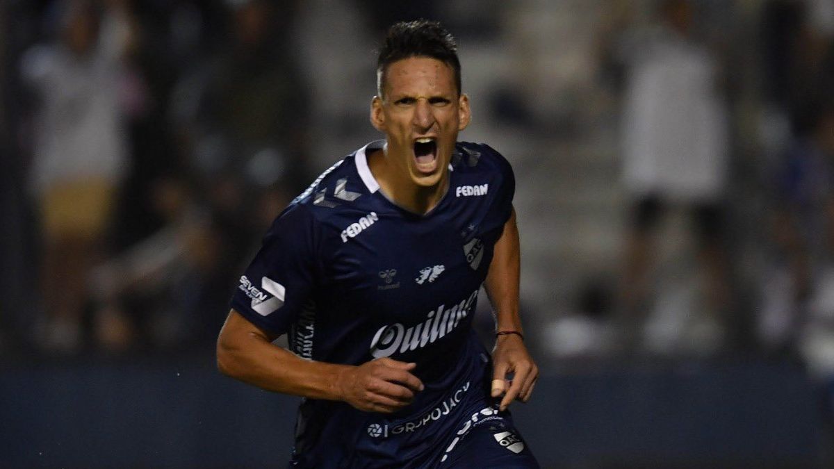 Anselmo y el 1-0 de Quilmes contra Ferro.