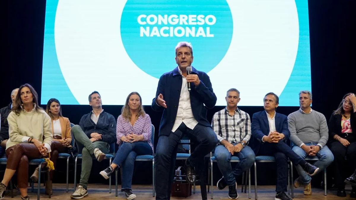 Sergio Massa reapareció públicamente en un Congreso del Frente Renovador (Foto: Frente Renovador)