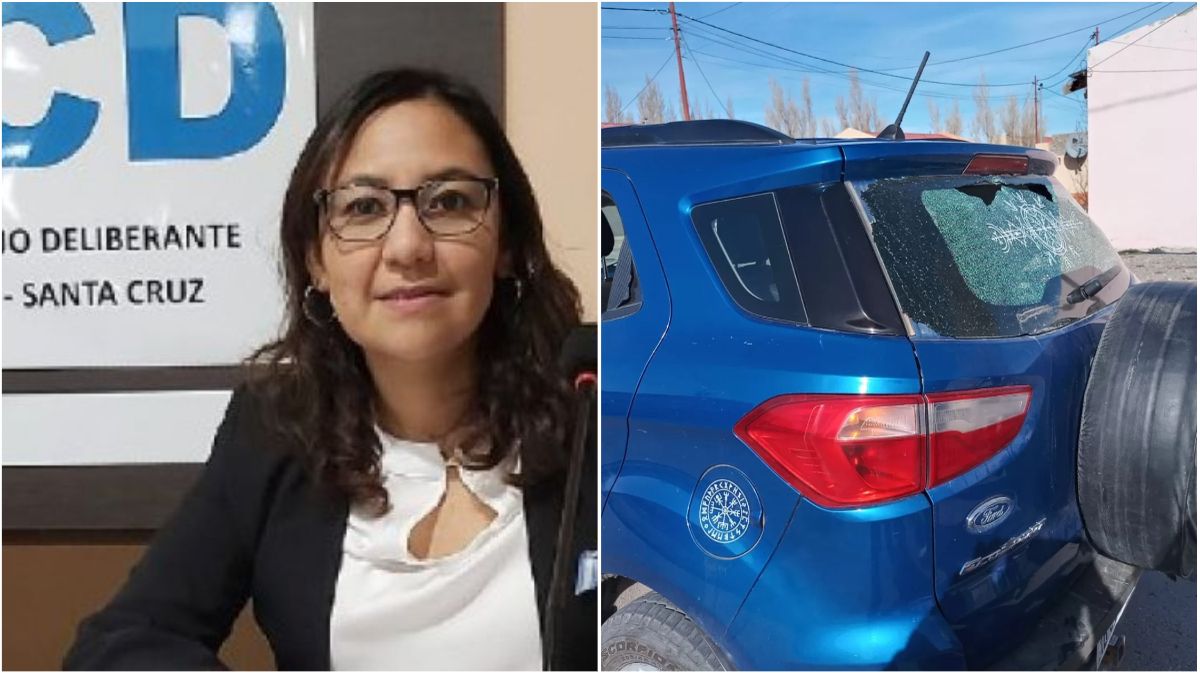 Dispararon al auto de una funcionaria de Santa Cruz en la marcha por Cristina Fernández