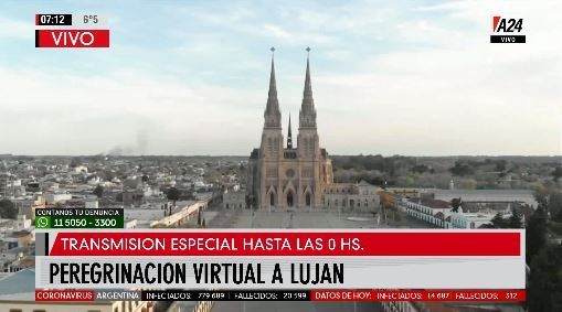 Por la pandemia no habrá peregrinación a Luján, pero sí ceremonia virtual