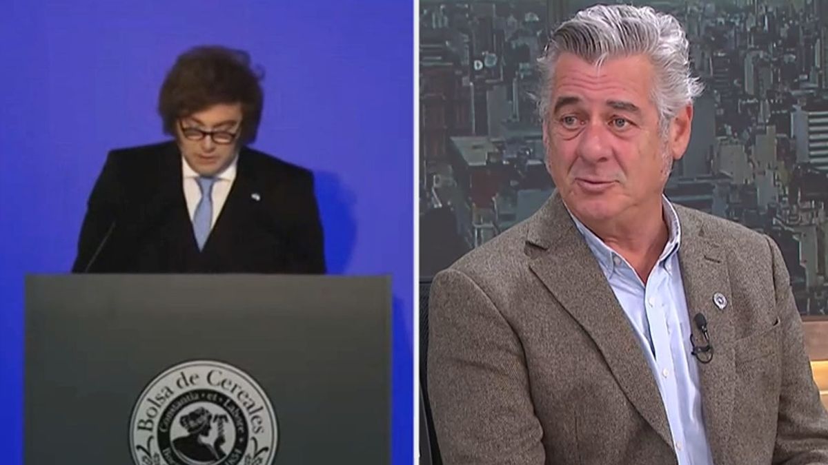 Nicolás Pino recibió con beneplácito los anuncios del presidente Milei sobre la baja escalonada de retenciones, pero recordó que su entidad plantea la eliminación por completo. ( Foto: Captura de TV)