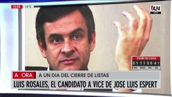 El periodista Luis Rosales será el candidato a vicepresidente en la fórmula de José Luis Espert