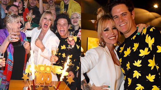 Florencia Peña y Mike Amigorena festejaron las 100 funciones de Cabaret