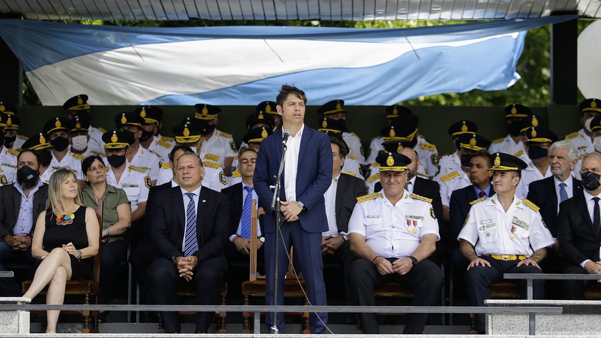 Kicillof destacó que su Gobierno decidió generar una transformación de la Policía debido al desprestigio que acosaba a la fuerza. (Foto: Gobierno provincial).