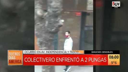 Chofer enfrentó a dos pungas, los bajó del colectivo y le agredieron