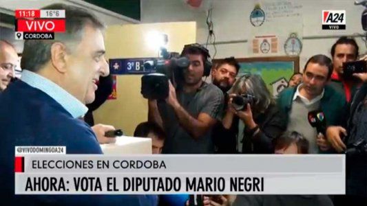 Votó Mario Negri: No soy el candidato del Gobierno nacional