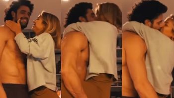 El video del apasionado beso de Flor Vigna y Luciano Castro que compartieron en las redes