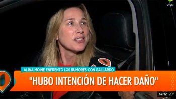 Alina Moine sobre los rumores de su relación con Gallardo: Hubo intención de hacer daño