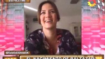 Paula Chaves contó cómo dio a luz a Baltazar: Fue un parto animal