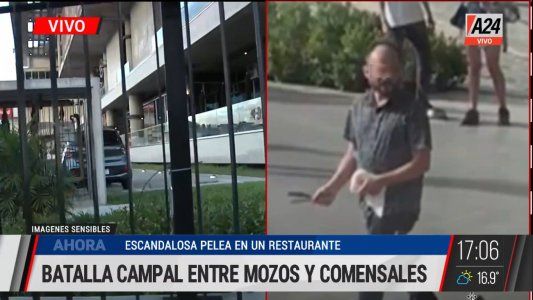 Vicente López: una discusión por la cuenta en un restaurante terminó en una pelea con cuchillos y trompadas