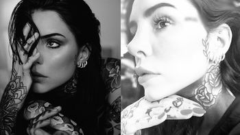 Candelaria Tinelli volvió a tatuarse la cara: ¡Mirá la palabra que eligió!