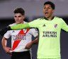 Inolvidable: un River surrealista con Enzo Pérez al arco le ganó 2-1 a Independiente Santa Fe e hizo historia