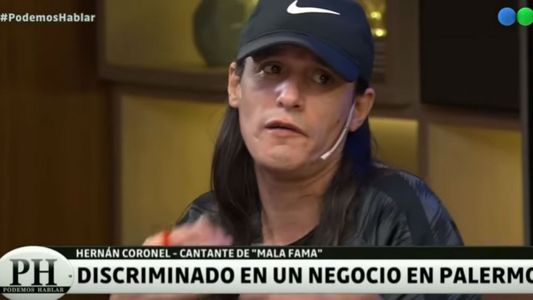 Hernán Coronel, cantante de Mala Fama, contó que le prohibieron entrar a un local en Palermo