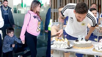 Antonela Roccuzzo viajó a Rusia para reencontrarse con Lionel Messi