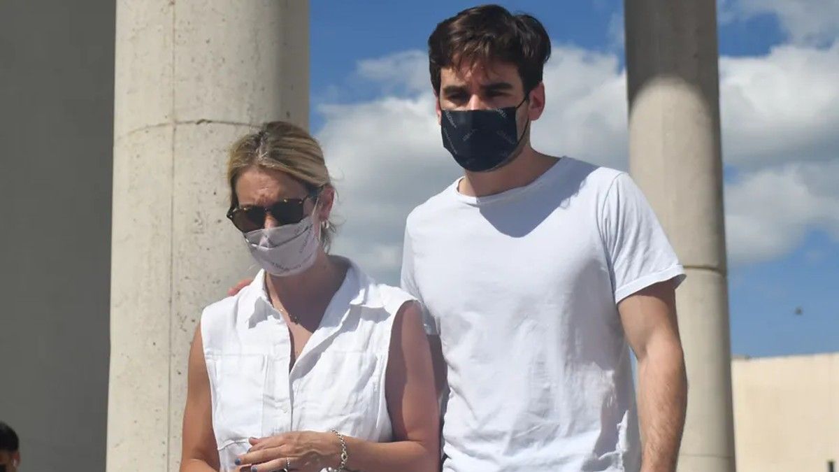 Valentina y Facundo Macarr&oacute;n, los hijos de Nora Dalmasso, al inicio del juicio. Fuente: T&eacute;lam.&nbsp;