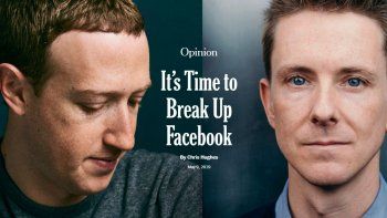 Un cofundador de Facebook pidió que el gobierno de EE.UU. separe a la empresa en tres