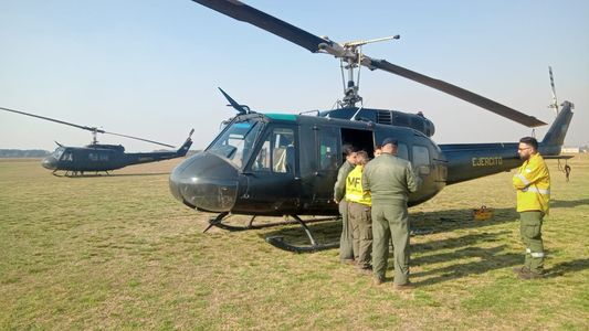 Delta del Paraná: las Fuerzas Armadas ya trabajan en Santa Fe para fortalecer la lucha contra los incendios en las islas