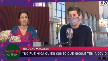 Pampita enfrentó a Nicolás Magaldi por la primicia del COVID positivo de Nicole