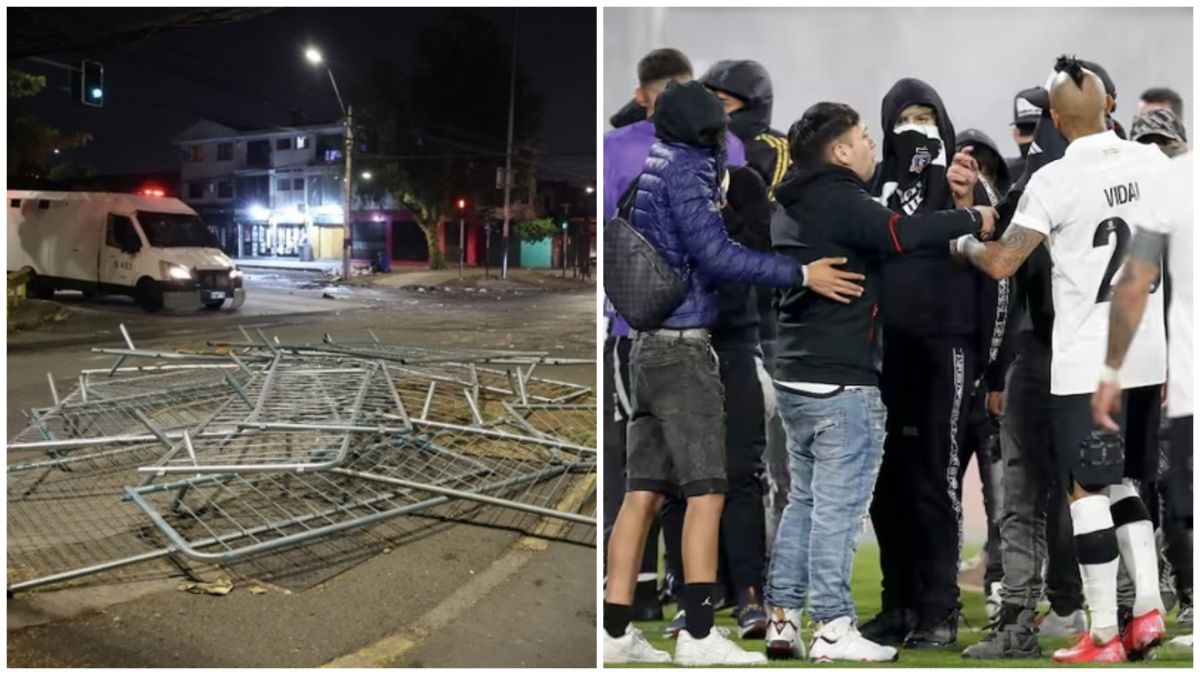 Chile. Tragedia en la segunda fecha de la Copa Libertadores. Fotos: EFE y AFP.