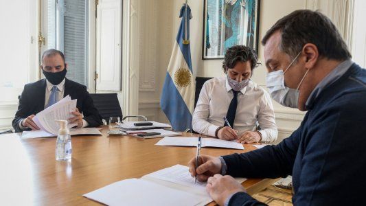 Cafiero y Guzmán impulsan la construcción de parques industriales en predios del Estado, con financiamiento de la CNV