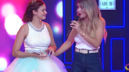 Laurita Fernández consoló a una adolescente que cumplió 15 y quebró en llanto