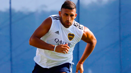 El primer problema para Russo: Wanchope Ábila se esguinzó el tobillo en la práctica de Boca