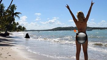 Alejandra Maglietti, despampanante en Brasil