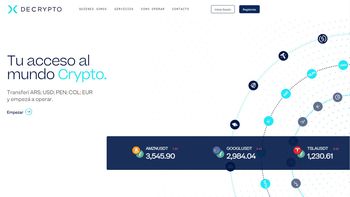Decrypto.la actualizó su plataforma con nuevo diseño y más criptos