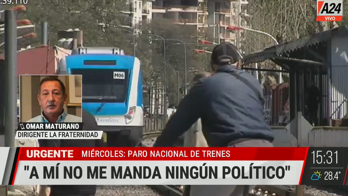Omar Maturano apuntó contra Javier Milei y dijo que le falta el respeto a todo el mundo. (Foto: captura A24)