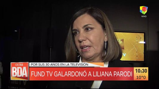 Liliana Parodi recibió la mención de honor en los Premios FUND Tv