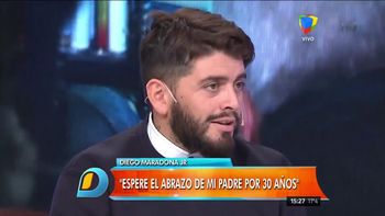 Diego Jr, tras el abrazo con su padre: En la cara siempre me dijo sos mi hijo