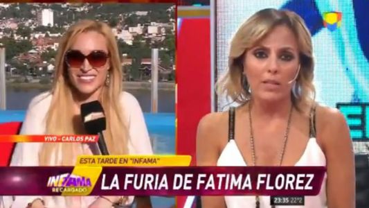 Fuerte cruce de Fátima Florez con una panelista al aire