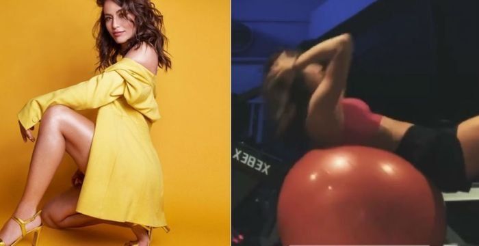El percance de Flor Vigna al final de su serie de abdominales: Sacada