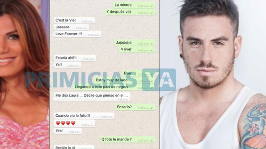 Chat de Fede Bal con Flor de la V donde reconoce en la noche del escándalo: estoy muy doblado