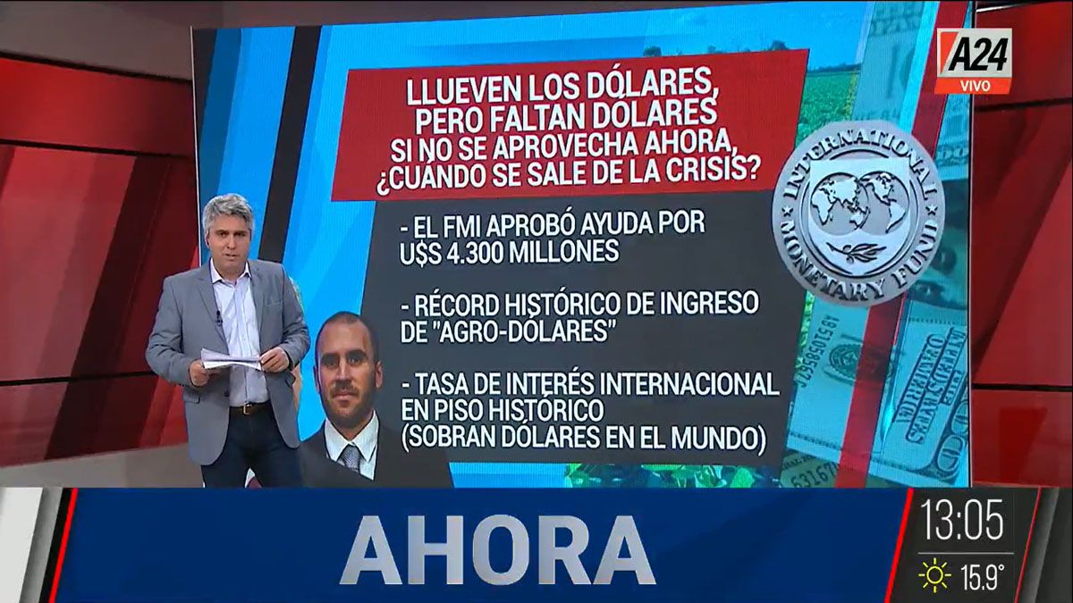 Los problemas de la economía argentina para aprovechar un escenario favorable (Foto: Captura de TV)