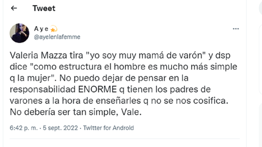 Valeria Mazza y su polémica opinión: ¿Es más fácil criar hijos varones?