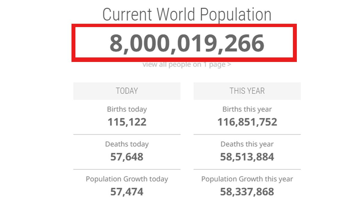 El planeta ya tiene más de 8.000 millones de habitantes (Foto: Fondo de Naciones Unidas para la Población)