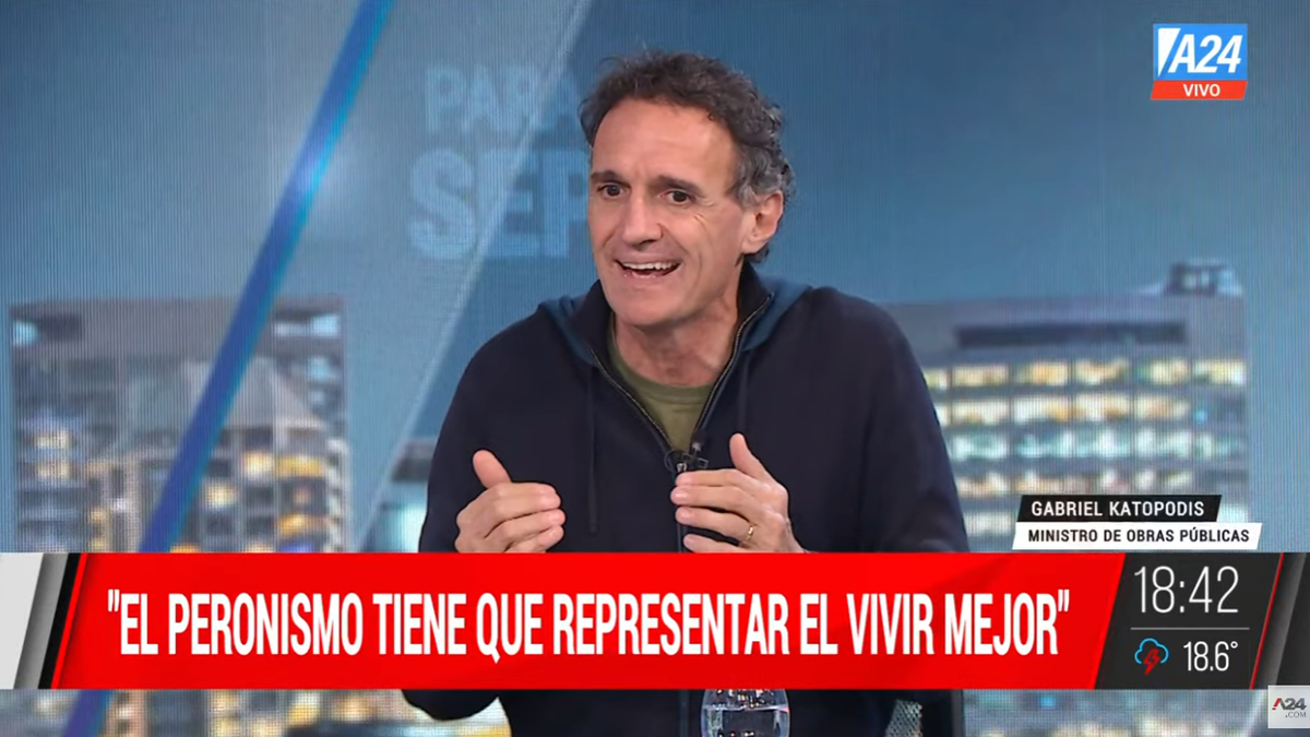 Gabriel Katopodis habló del distanciamiento entre Cristina Kirchner y Alberto Fernández: Se tienen que encontrar. (Captura)