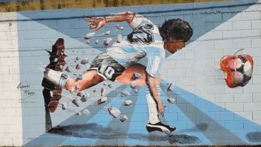 Diego Armando Maradona: 10 murales del Diez en Argentina