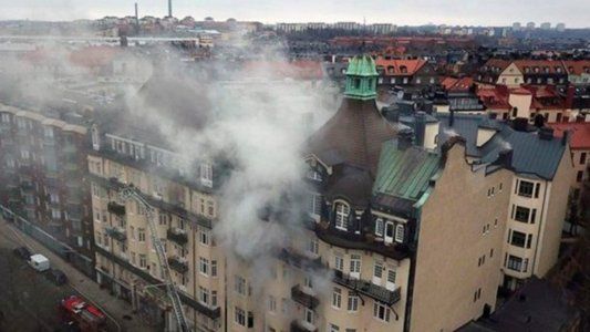 Se incendió el edificio de la Embajada Argentina en Suecia