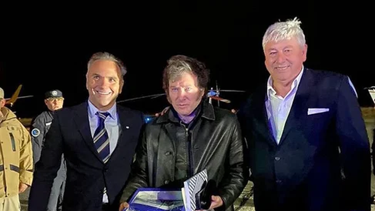 Javier Milei llegó a Bariloche